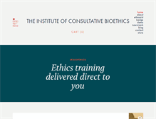 Tablet Screenshot of icbioethics.com